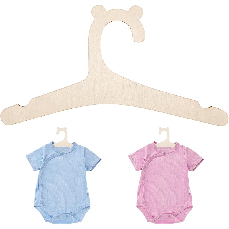 Baby Nursery Hangers - Baby-Kleiderständer Niedlicher Bär Holz-Kinderkleiderbügel Mädchen-Prinzessinnen-Zimmer Kinderzimmer-Deko