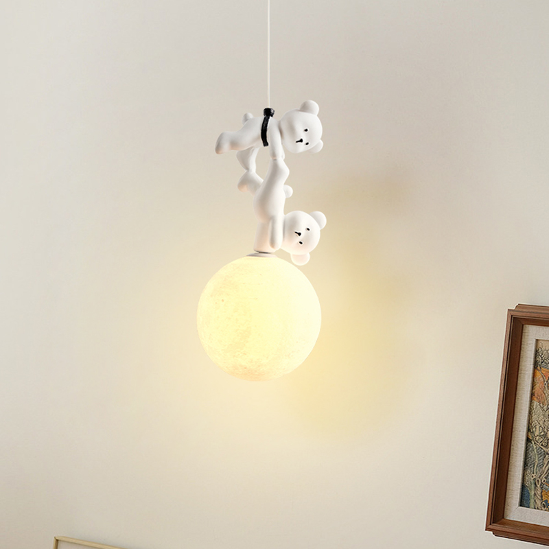 Baby Nursery Light Fixture - Bär Lampe Cartoon Kinderzimmer Nachttisch Pendel