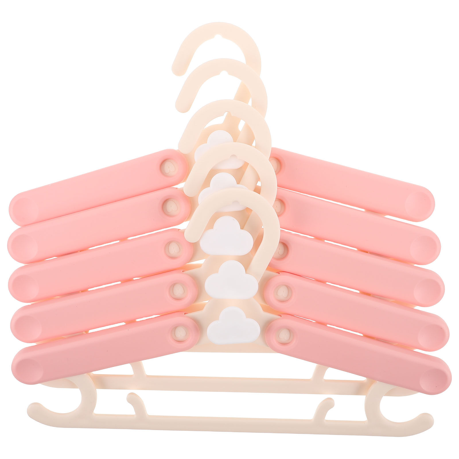 Baby Nursery Hangers - 5 Stück Verstellbare Kunststoff-Kleiderbügel für Kinder,
