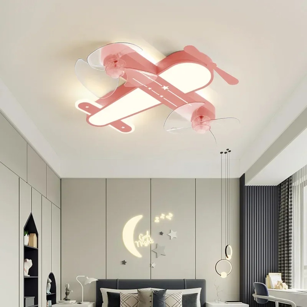 Baby Nursery Light Fixture - Moderne Flugzeug-LED-Deckenleuchten Kinder Cartoon Kreative Lampe