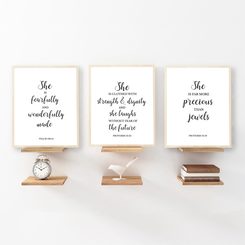 Baby Nursery Quotes Wall Art - Bibel Verse Zitieren Christian Wand Kunst