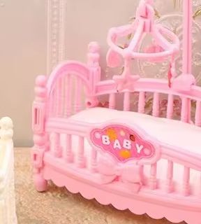 Baby Nursery Things - 1:12 Puppenhaus Miniatur Mini Babybett Wiege