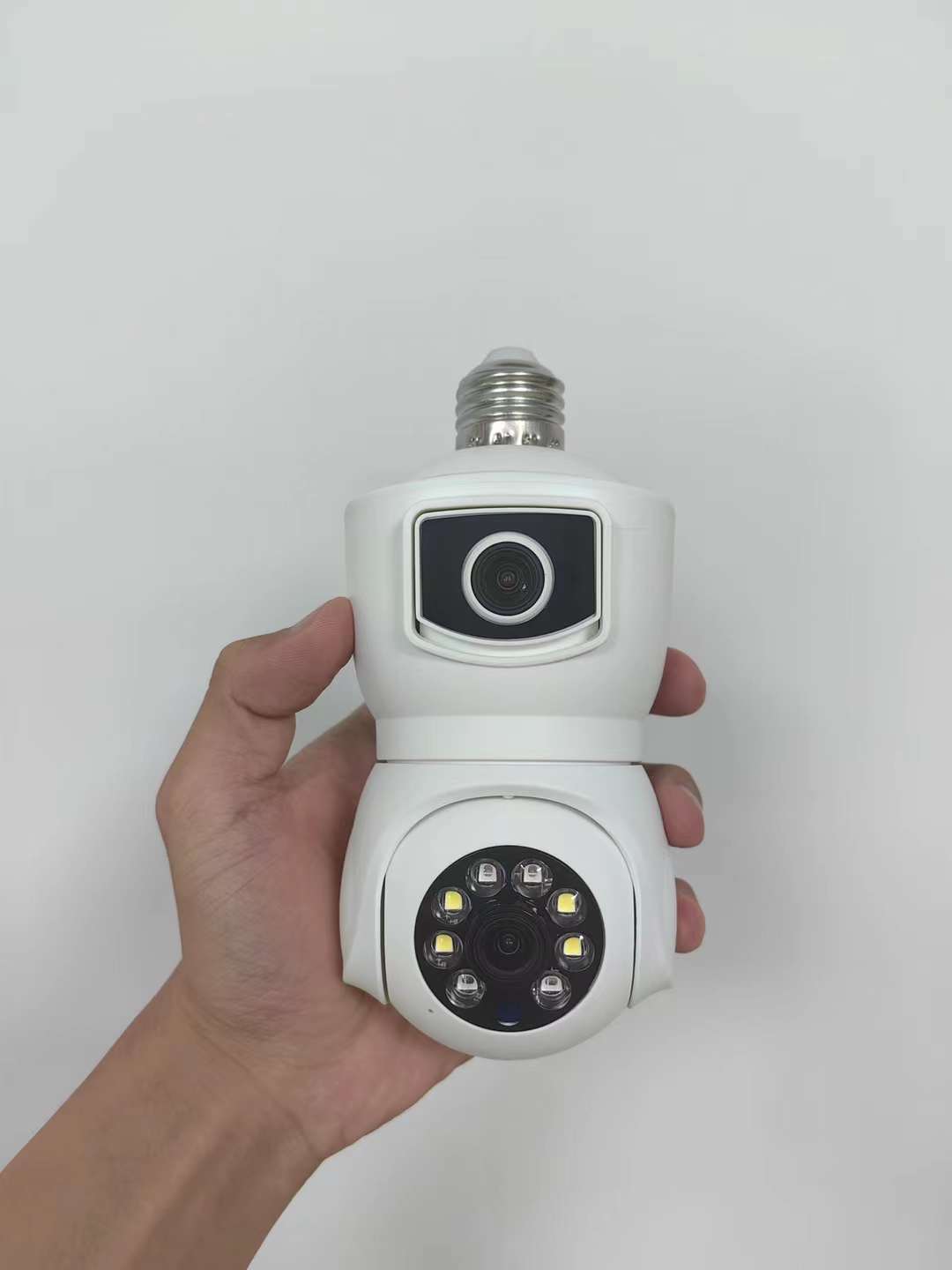 Baby Monitor Split Screen - 4MP UHD ICsee/V380Pro APP Dual-Objektiv E27