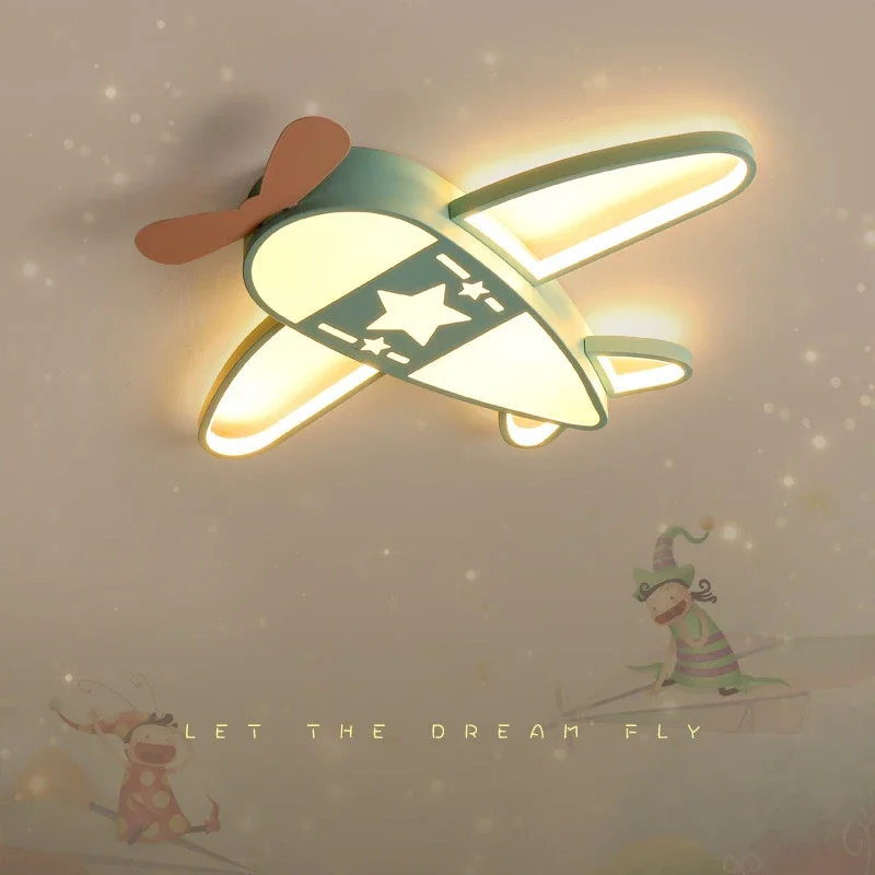 Baby Nursery Light Fixture - Moderne Flugzeug Led-deckenleuchten Kinder Cartoon Kreative