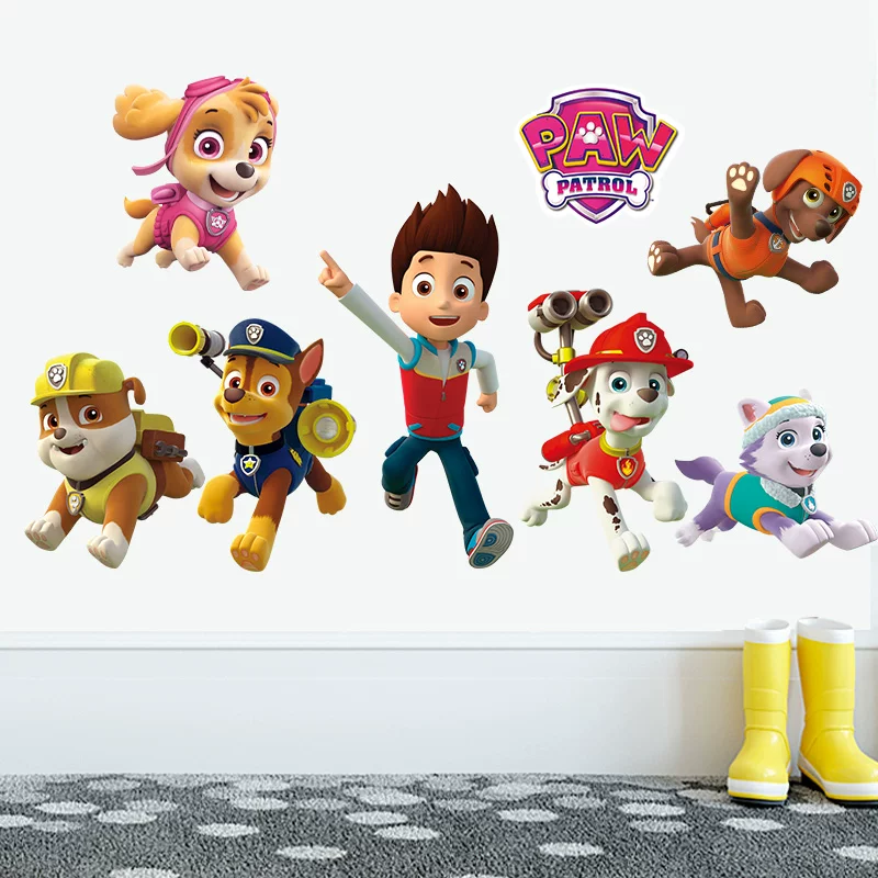 Baby Nursery Wall Decals - Cartoon Paw Patrol Wandaufkleber für Kinderzimmer,