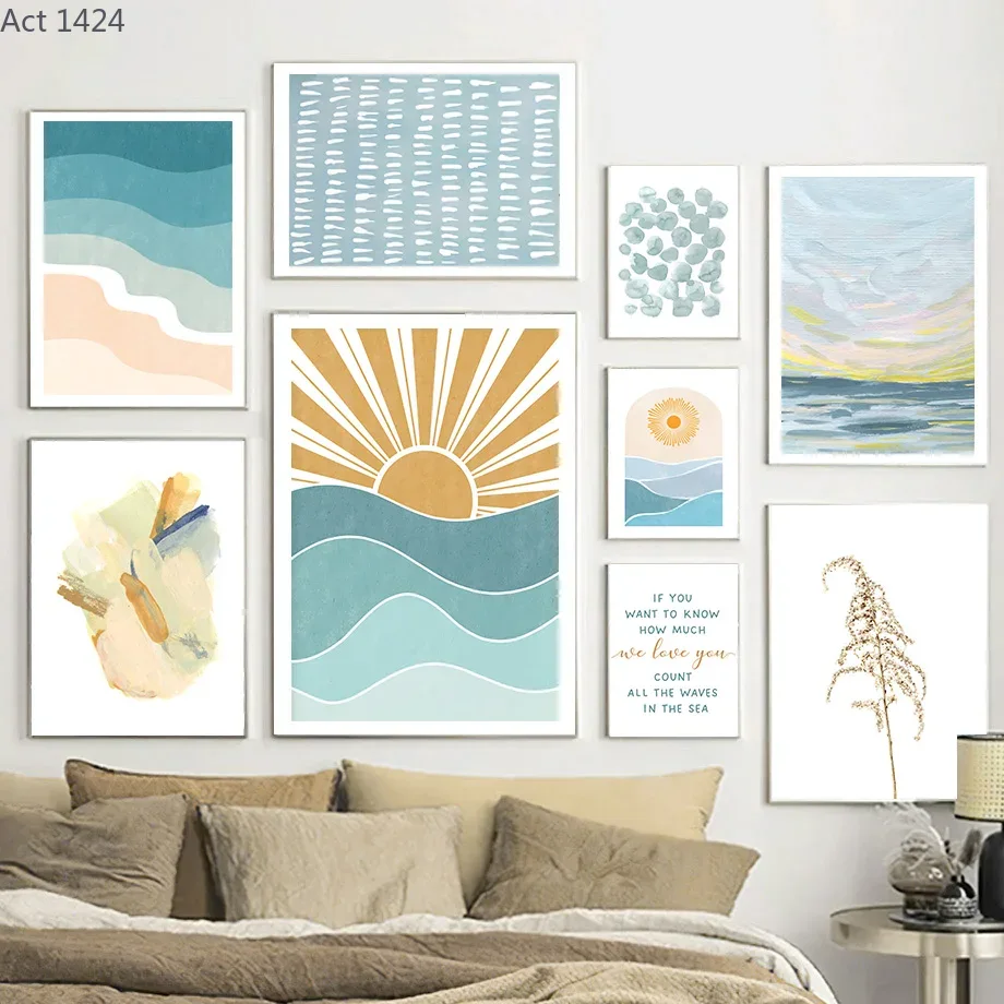Baby Nursery Quotes Wall Art - Sonnenaufgang, Sonnenuntergang, Strand, Ozean, Zitate, Wandkunst,