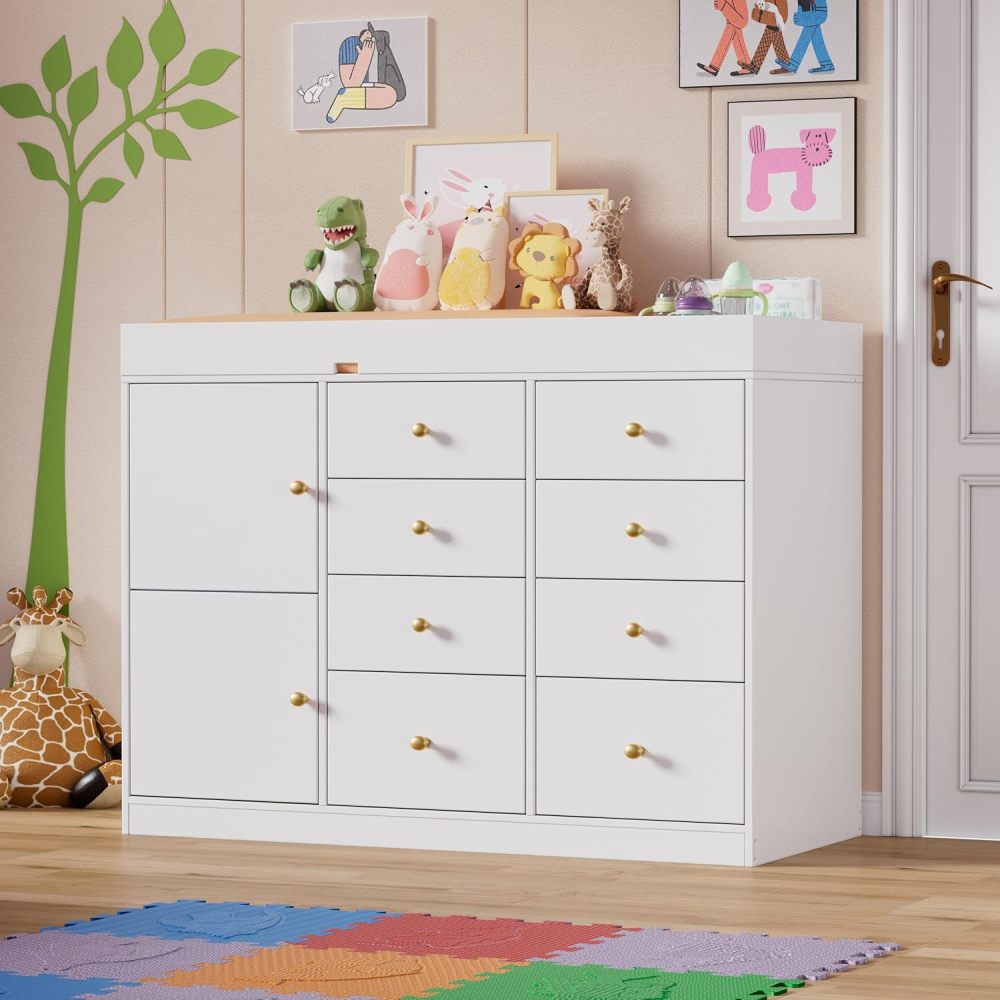 Klassische Baby-Kommode mit 8  – Baby Nursery Dresser Changing Table Bewertung und Preis