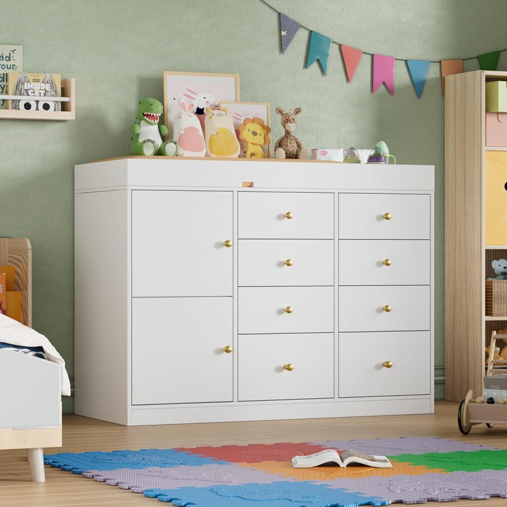 Klassische Baby-Kommode mit 8  – Baby Nursery Dresser Changing Table Bewertung und Preis