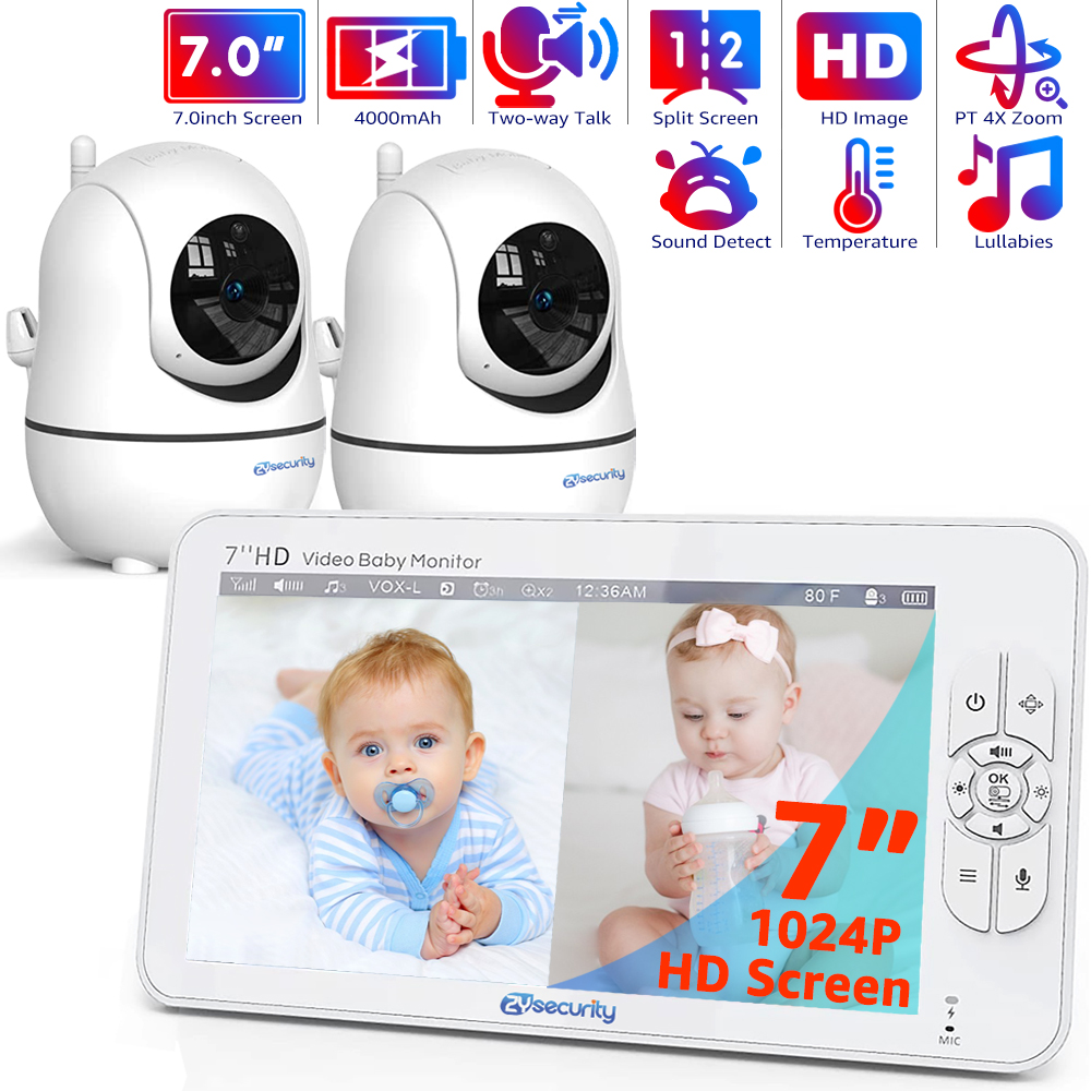 7,0-Zoll-Video-Babyphone, HD-S – Baby Monitor Split Screen Bewertung und Preis