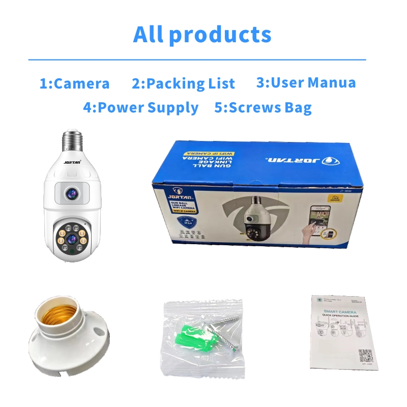 4MP Glühbirne E27 Dual Objekti – Baby Monitor Split Screen Bewertung und Preis