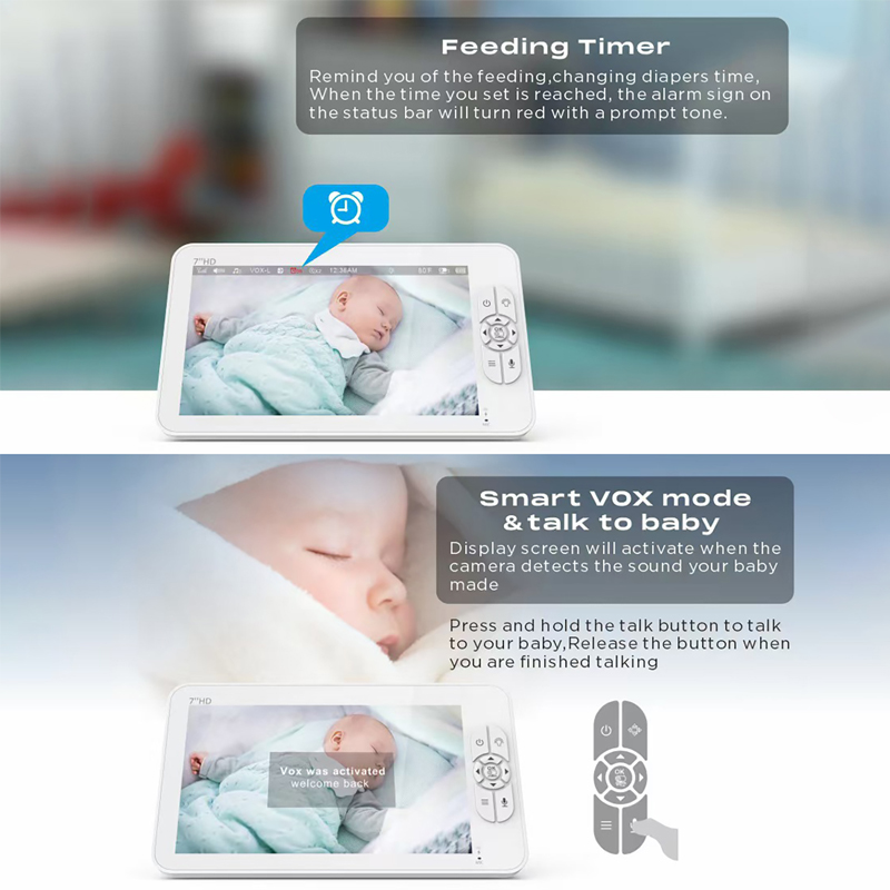 7,0 Zoll Video-Babyphone 1080P – Baby Monitor Split Screen Bewertung und Preis