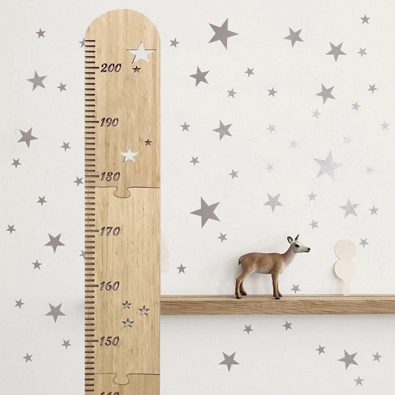 5 Blatt nordische Holz Kinder  – Baby Nursery Wall Decals Bewertung und Preis