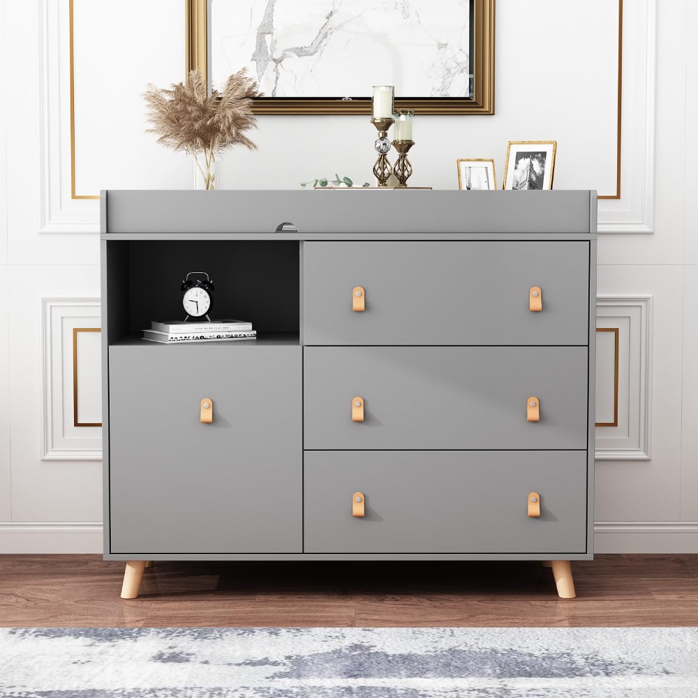 Wickeltisch für Babykommode, z – Baby Nursery Dresser Changing Table Bewertung und Preis