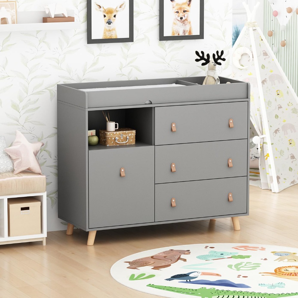 Wickeltisch für Babykommode, z – Baby Nursery Dresser Changing Table Bewertung und Preis
