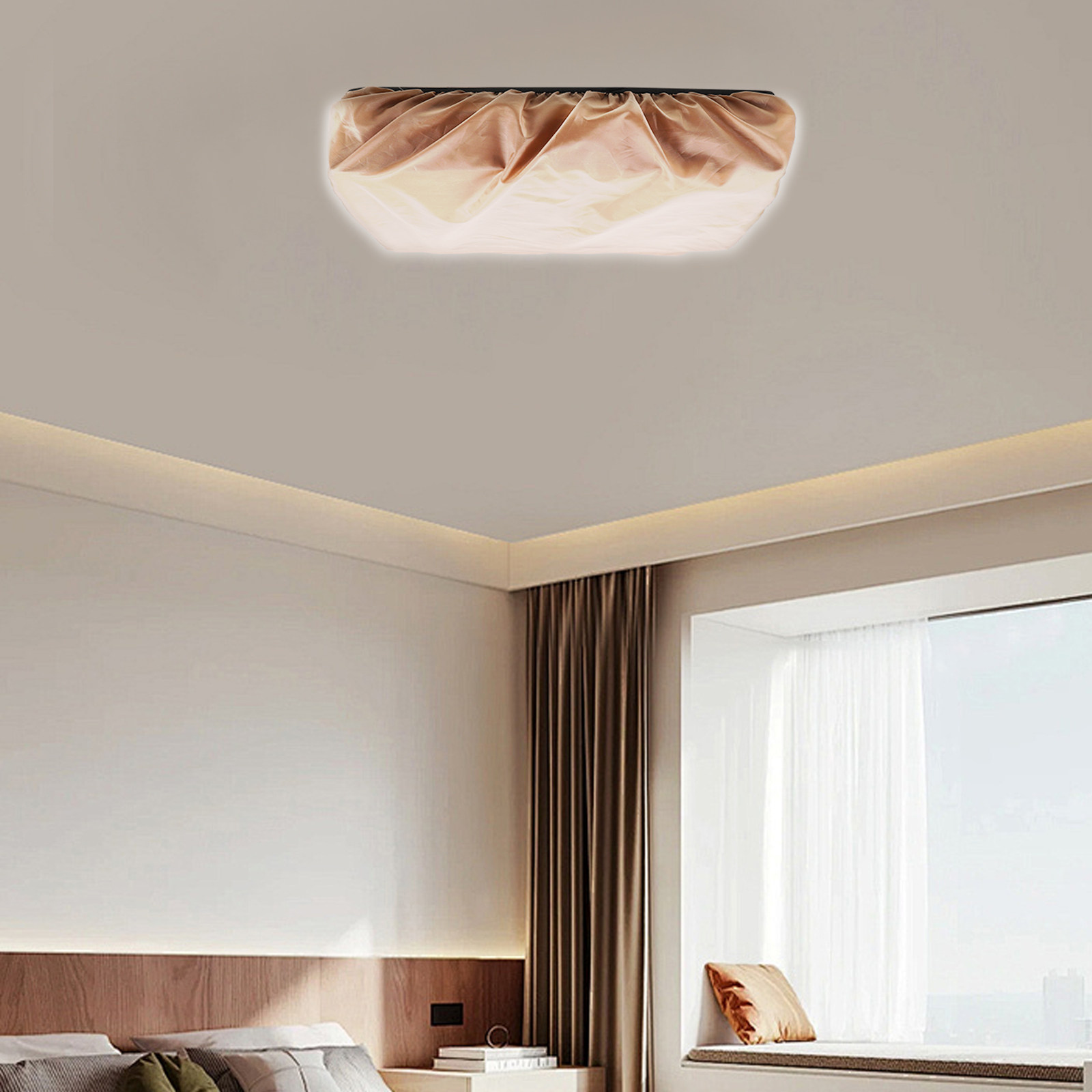 Quadratischer weißer Stofflamp – Baby Nursery Light Fixture Bewertung und Preis