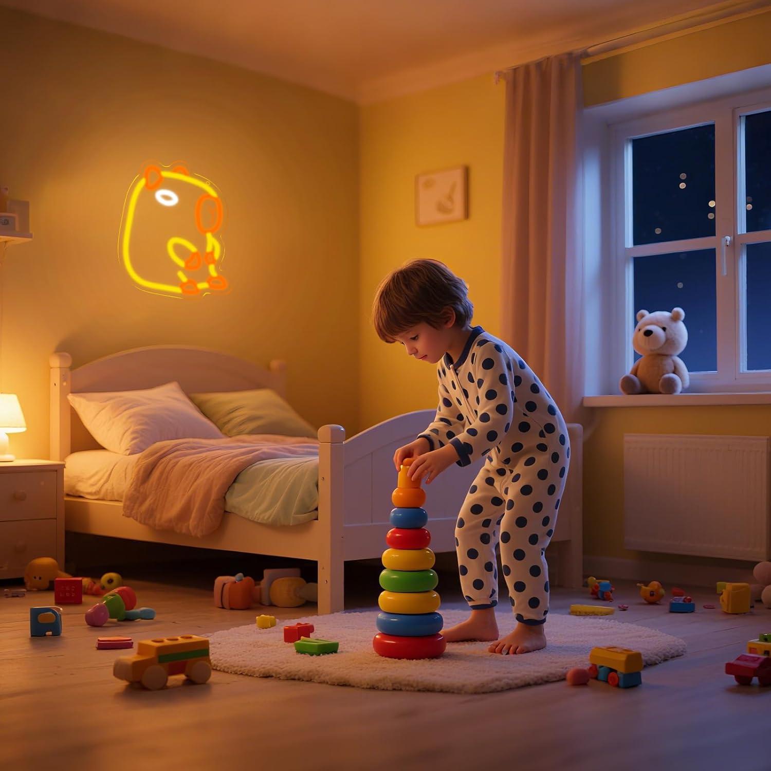 Capybara Neon-Schild Dimmbare  – Baby Nursery Wall Lights Bewertung und Preis