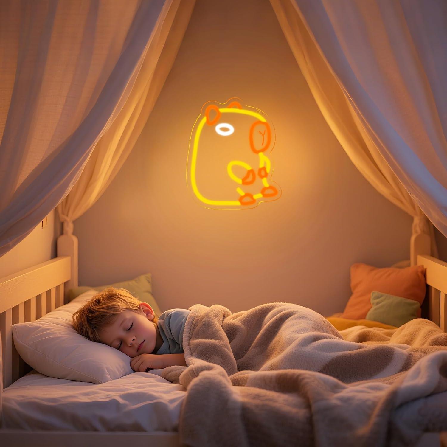 Capybara Neon-Schild Dimmbare  – Baby Nursery Wall Lights Bewertung und Preis