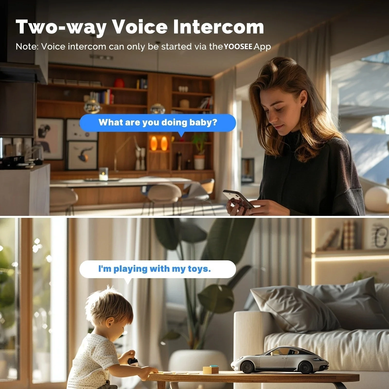 8MP WLAN-IP-Kamera mit Doppell – Baby Monitor Split Screen Bewertung und Preis