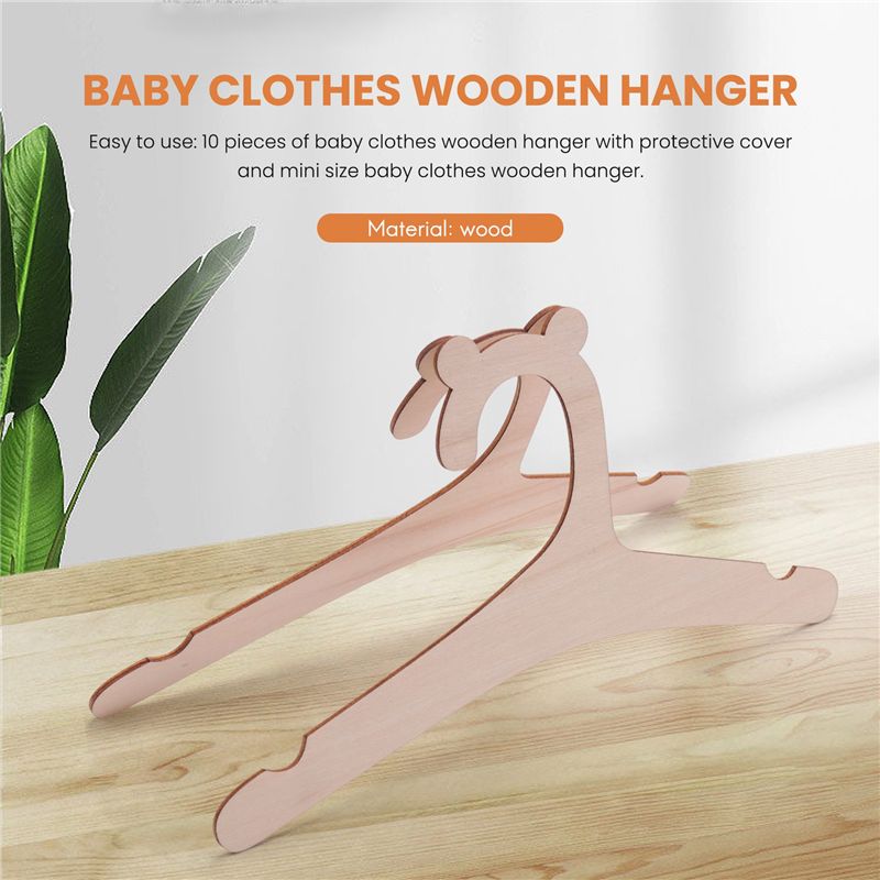 A04G-10 Stück Holzkleiderbügel – Baby Nursery Hangers Bewertung und Preis