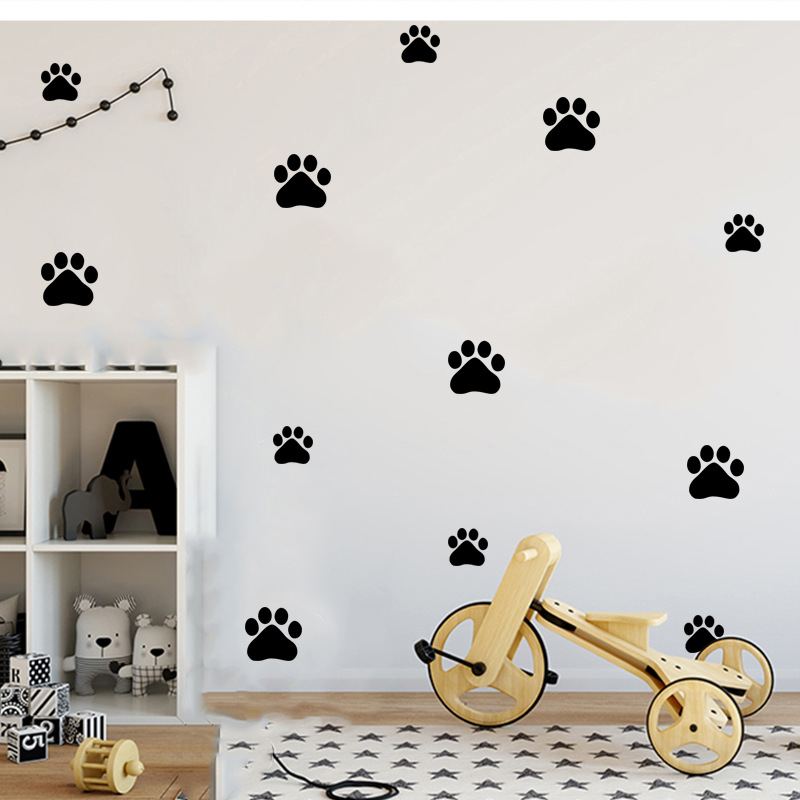 Cartoon Hund Katze Walking Pfo – Baby Nursery Wall Decals Bewertung und Preis
