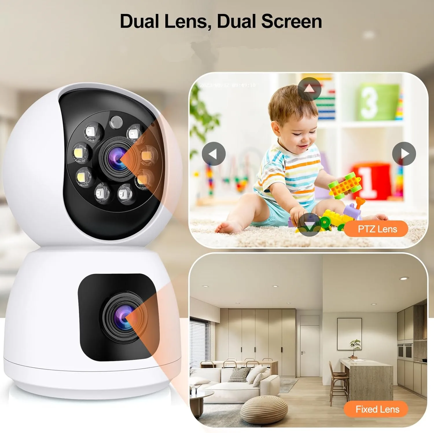 Tuya 4K 8MP HD WiFi Kamera Ind – Baby Monitor Split Screen Bewertung und Preis