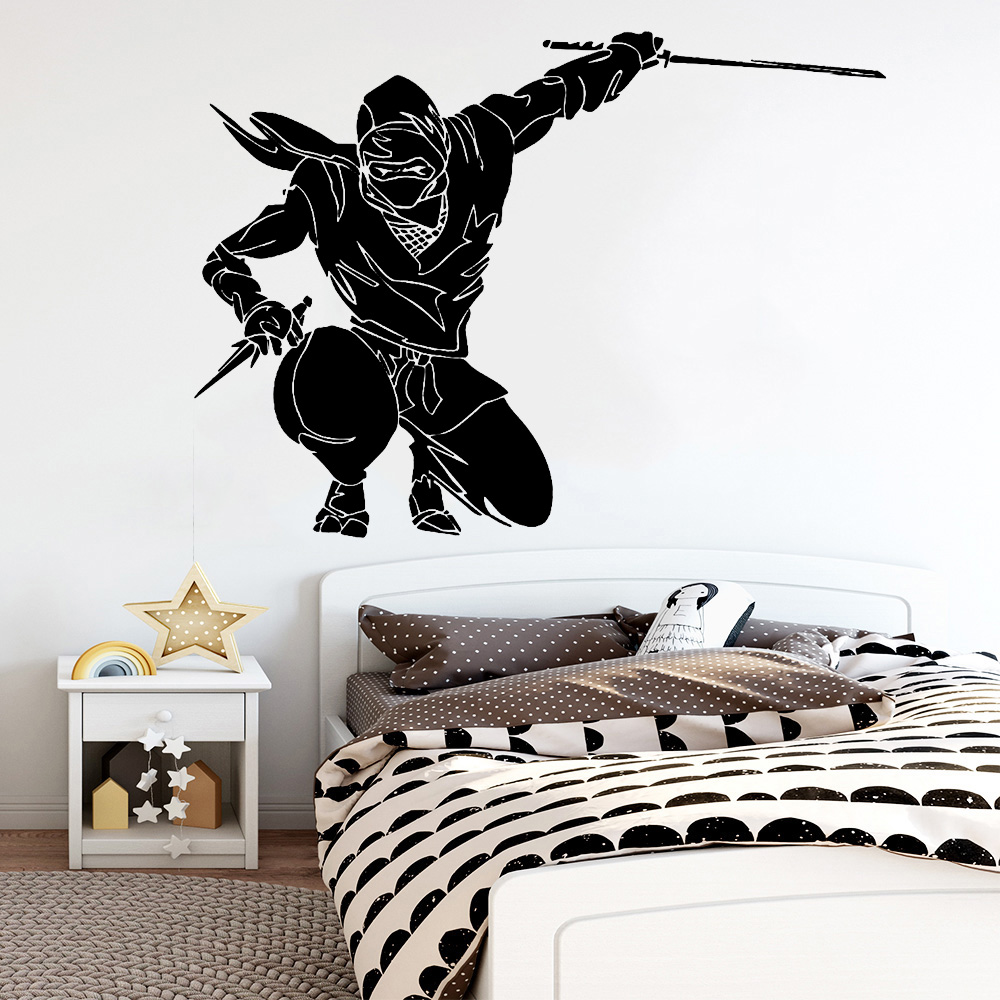 Ninja Wandtattoo, japanischer  – Baby Nursery Labels Bewertung und Preis