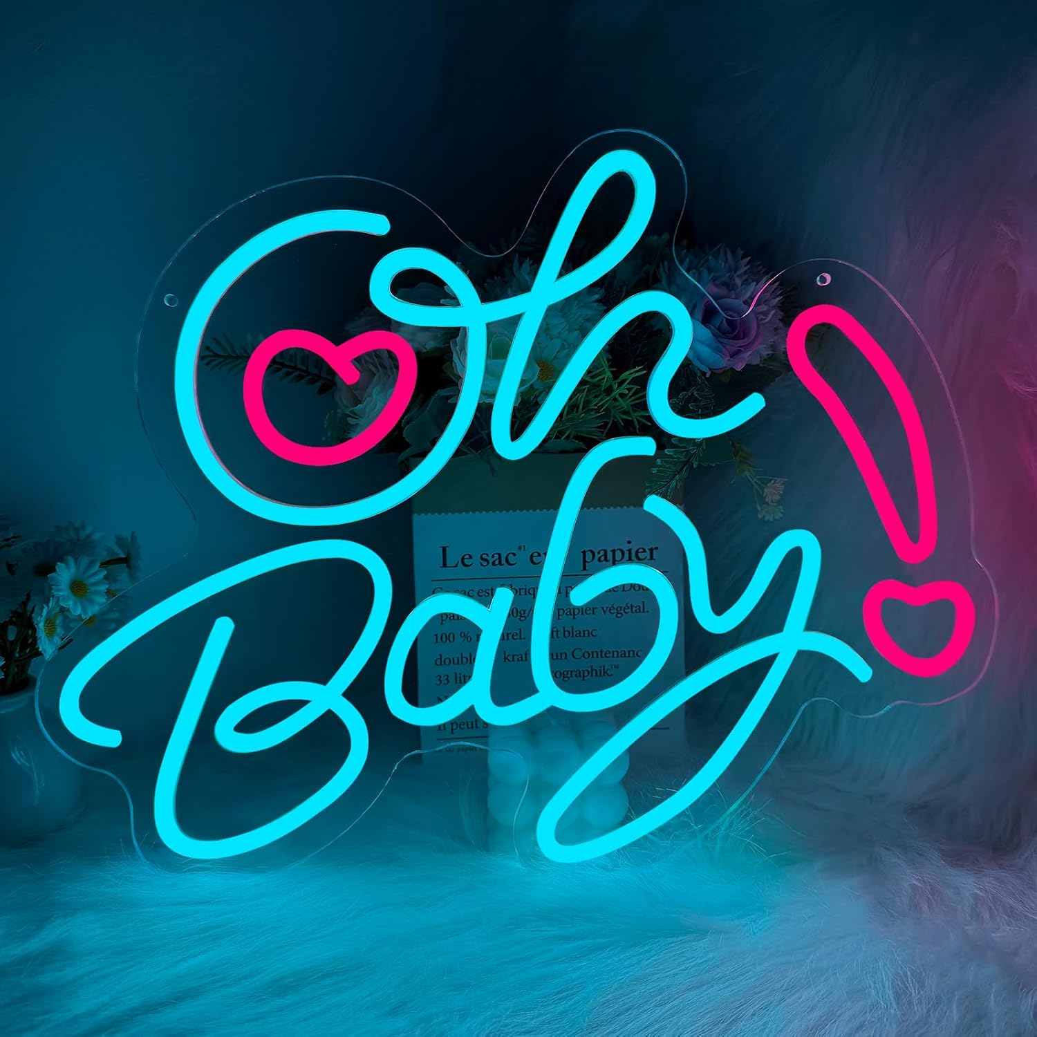 Oh Baby Herz LED-Neonschild US – Baby Nursery Wall Lights Bewertung und Preis
