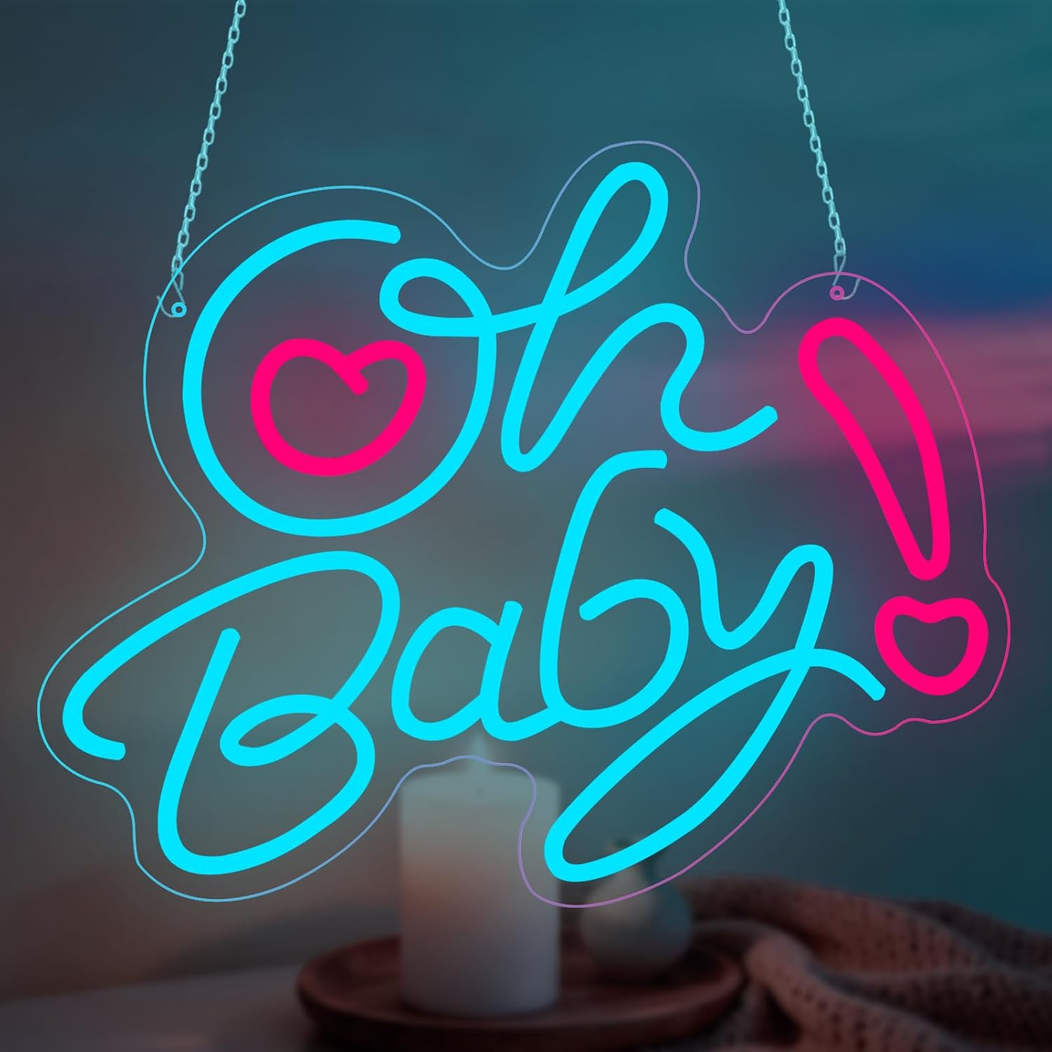 Oh Baby Herz LED-Neonschild US – Baby Nursery Wall Lights Bewertung und Preis