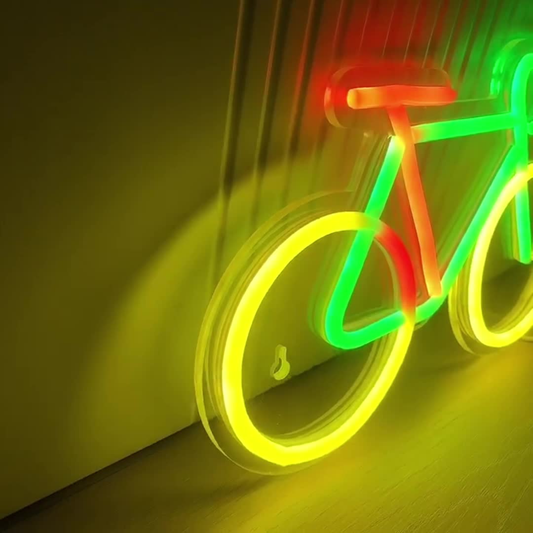 Fahrrad-LED-Neonschild, für Wa – Baby Nursery Wall Lights Bewertung und Preis