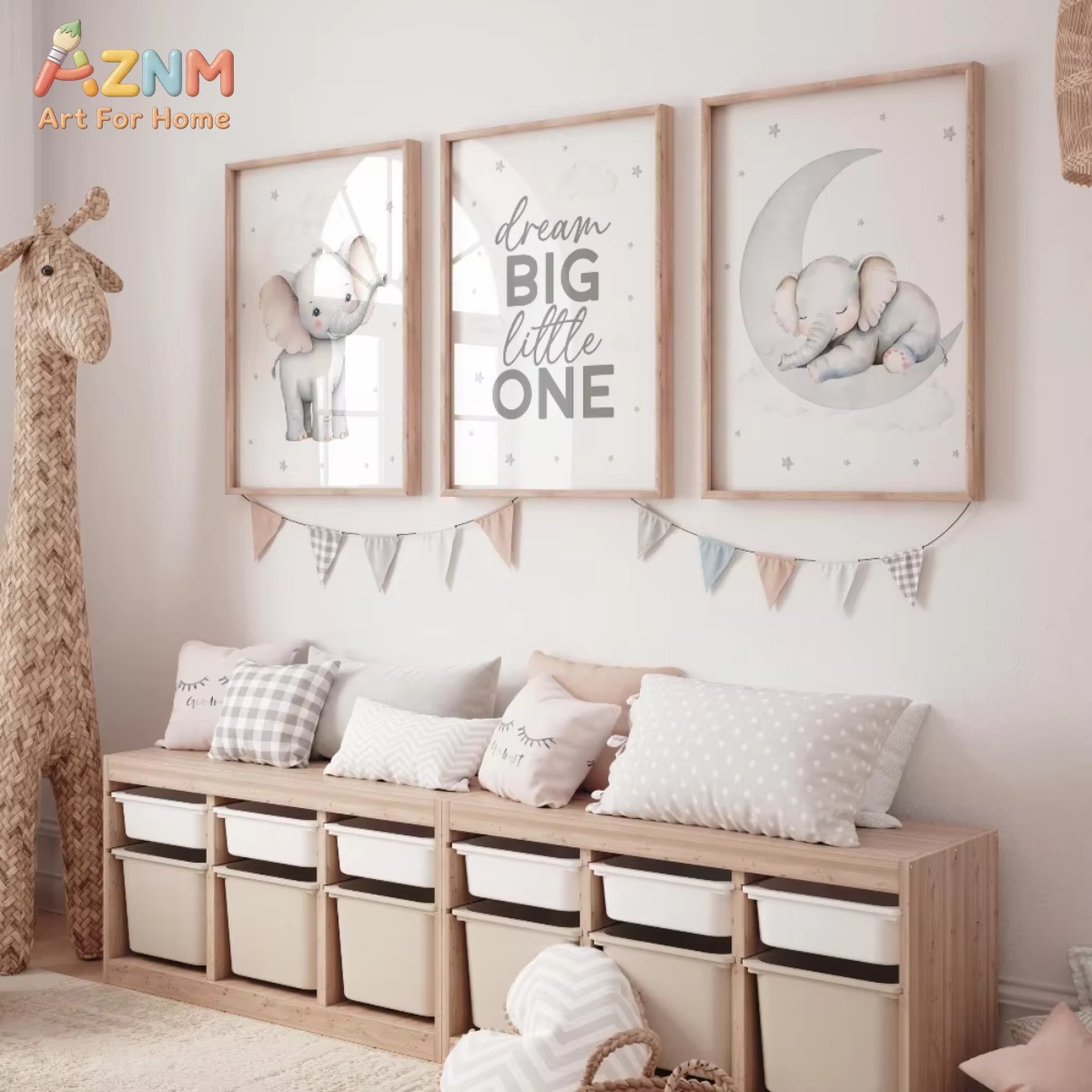 AZNM Elefanten-Kinderzimmer-Dr – Baby Nursery Elephant Theme Bewertung und Preis