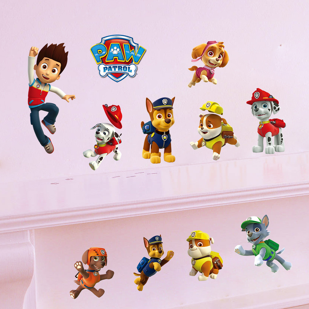 Cartoon Paw Patrol Wandaufkleb – Baby Nursery Wall Decals Bewertung und Preis