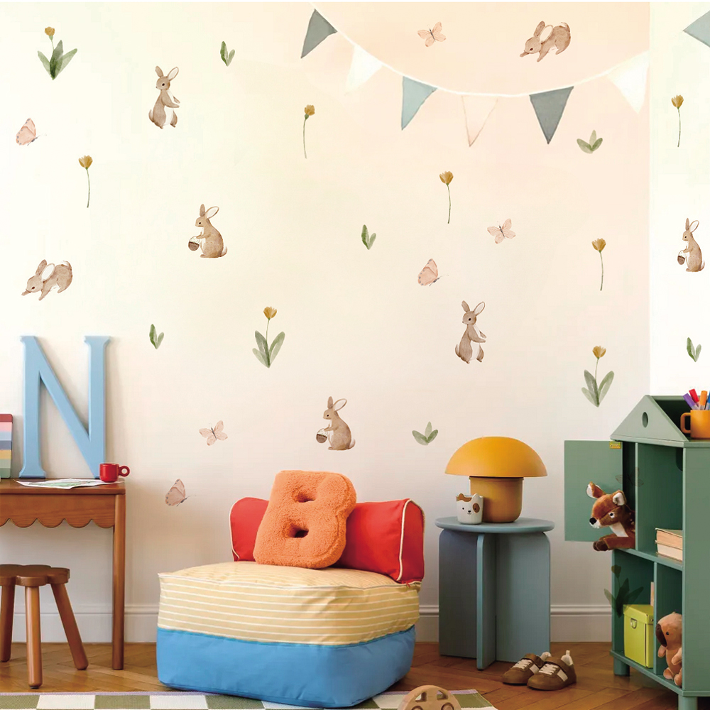 Sommerlicher Aquarell-Wandaufk – Baby Nursery Labels Bewertung und Preis
