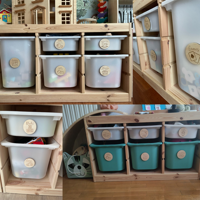 Holz-Aufbewahrungsschilder Kin – Baby Nursery Things Bewertung und Preis