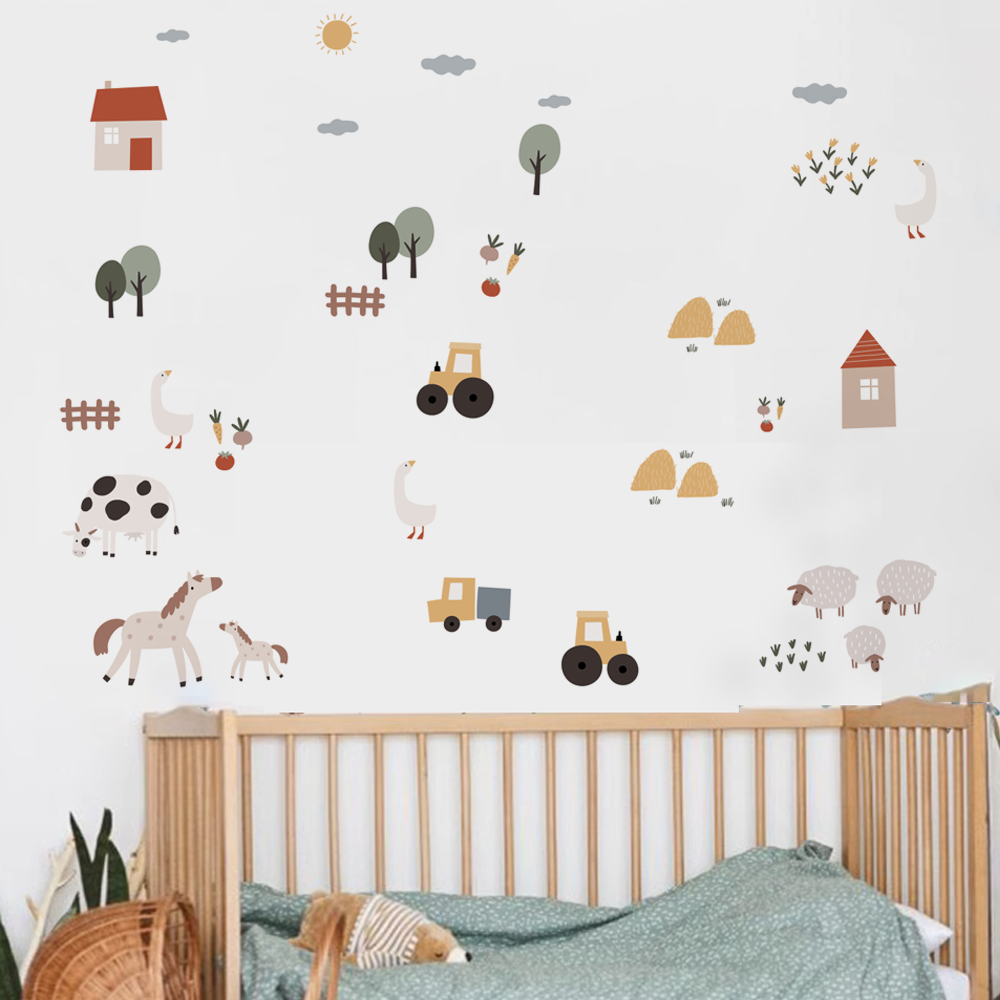 Boho Cartoon niedlichen Kühe B – Baby Nursery Labels Bewertung und Preis