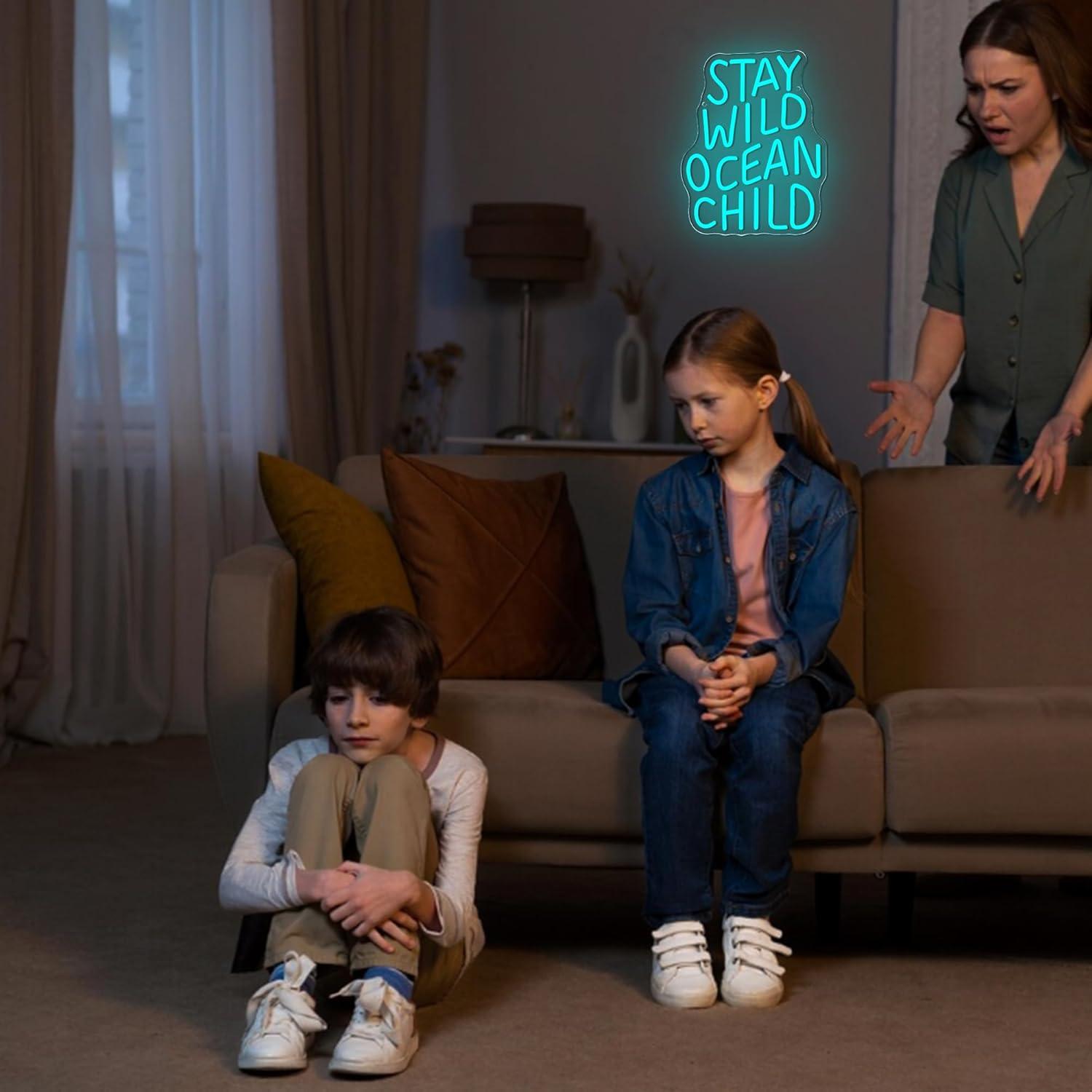 Stay Wild Ocean Child Neon-Sch – Baby Nursery Wall Lights Bewertung und Preis