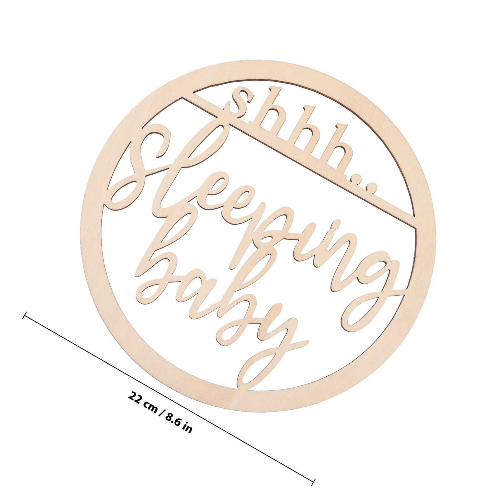 Hohles Holz-Baby-Schlafenschil – Baby Nursery Hangers Bewertung und Preis
