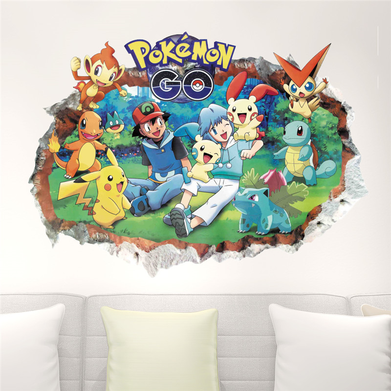 Cartoon Pokémon Pikachu Wanda  – Baby Nursery Wall Decals Bewertung und Preis
