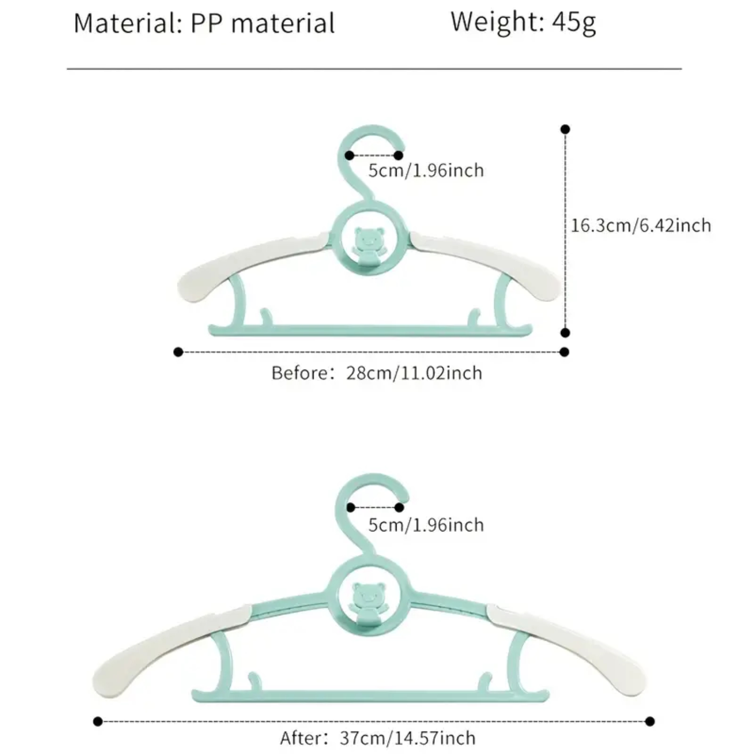 Entzückendes, rutschfestes 5er – Baby Nursery Hangers Bewertung und Preis
