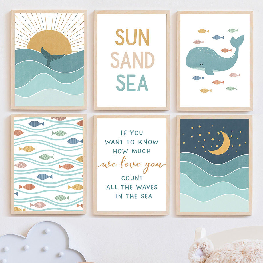 1 Stück rahmenlose Leinwandbil – Baby Nursery Quotes Wall Art Bewertung und Preis