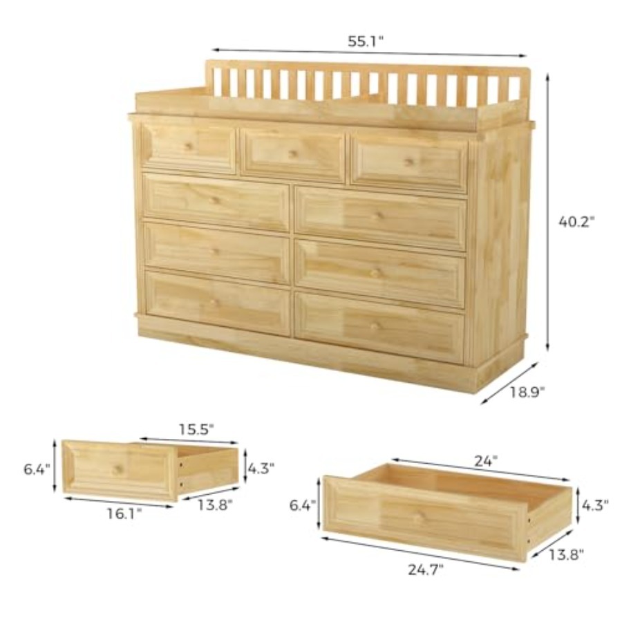 Baby-Wickelkommode, 100% Massi – Baby Nursery Dresser Changing Table Bewertung und Preis