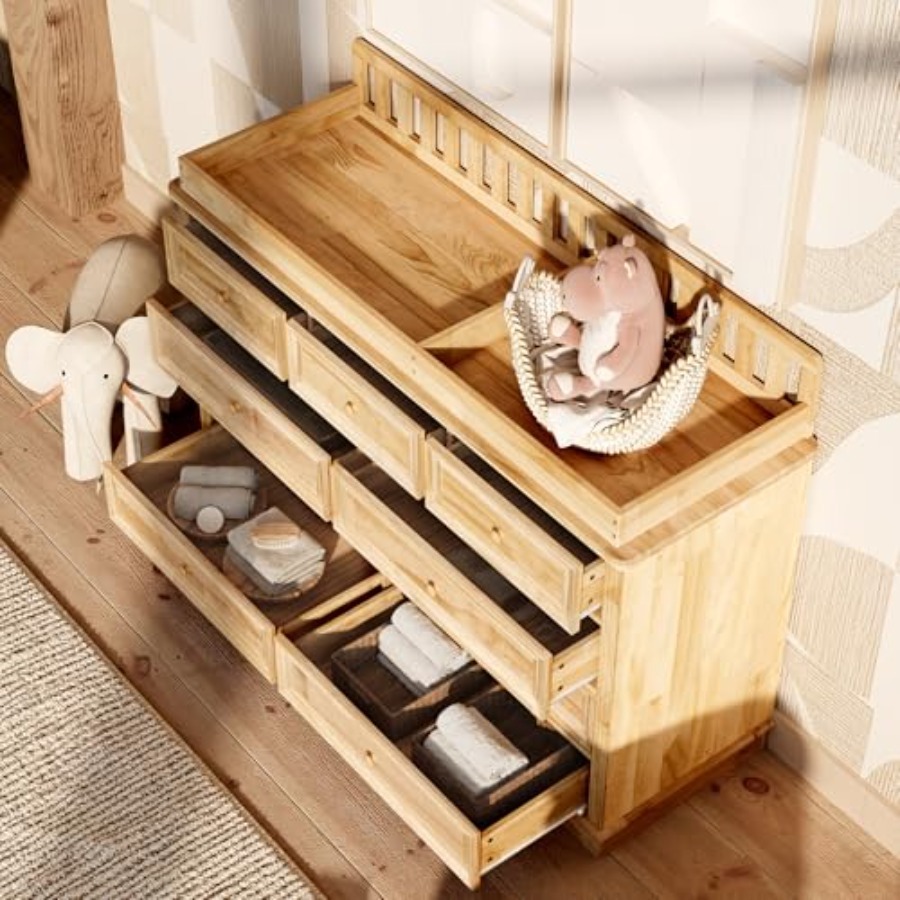 Baby-Wickelkommode, 100% Massi – Baby Nursery Dresser Changing Table Bewertung und Preis