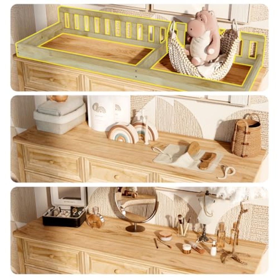 Baby-Wickelkommode, 100% Massi – Baby Nursery Dresser Changing Table Bewertung und Preis