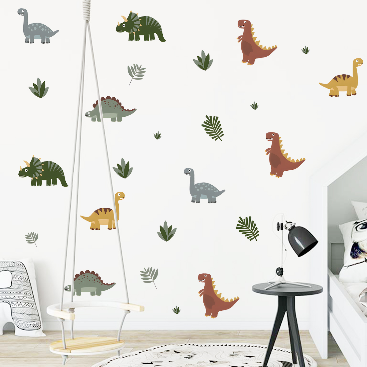 Cartoon niedliche Dinosaurier  – Baby Nursery Labels Bewertung und Preis