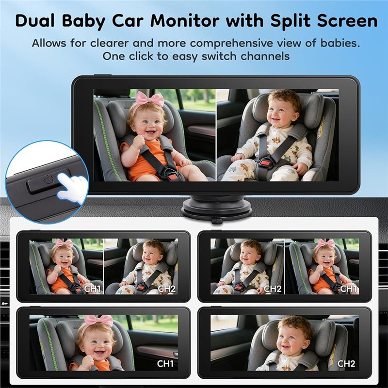 Streng Kindersitz-kompatibel f – Baby Monitor Split Screen Bewertung und Preis