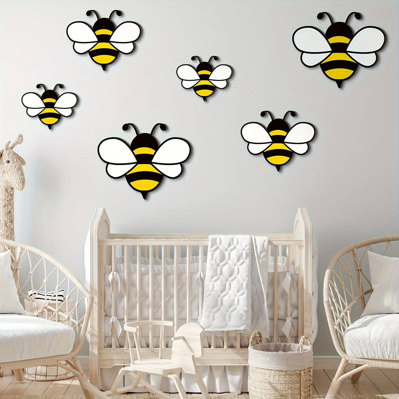 6 Stück niedliche Bienen-Wanda – Baby Nursery Labels Bewertung und Preis