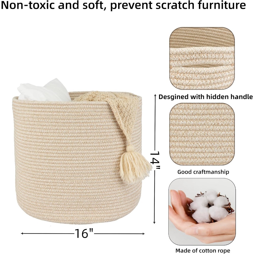 Baumwollseil-Korb für Mädchen, – Baby Nursery Organization Ideas Bewertung und Preis