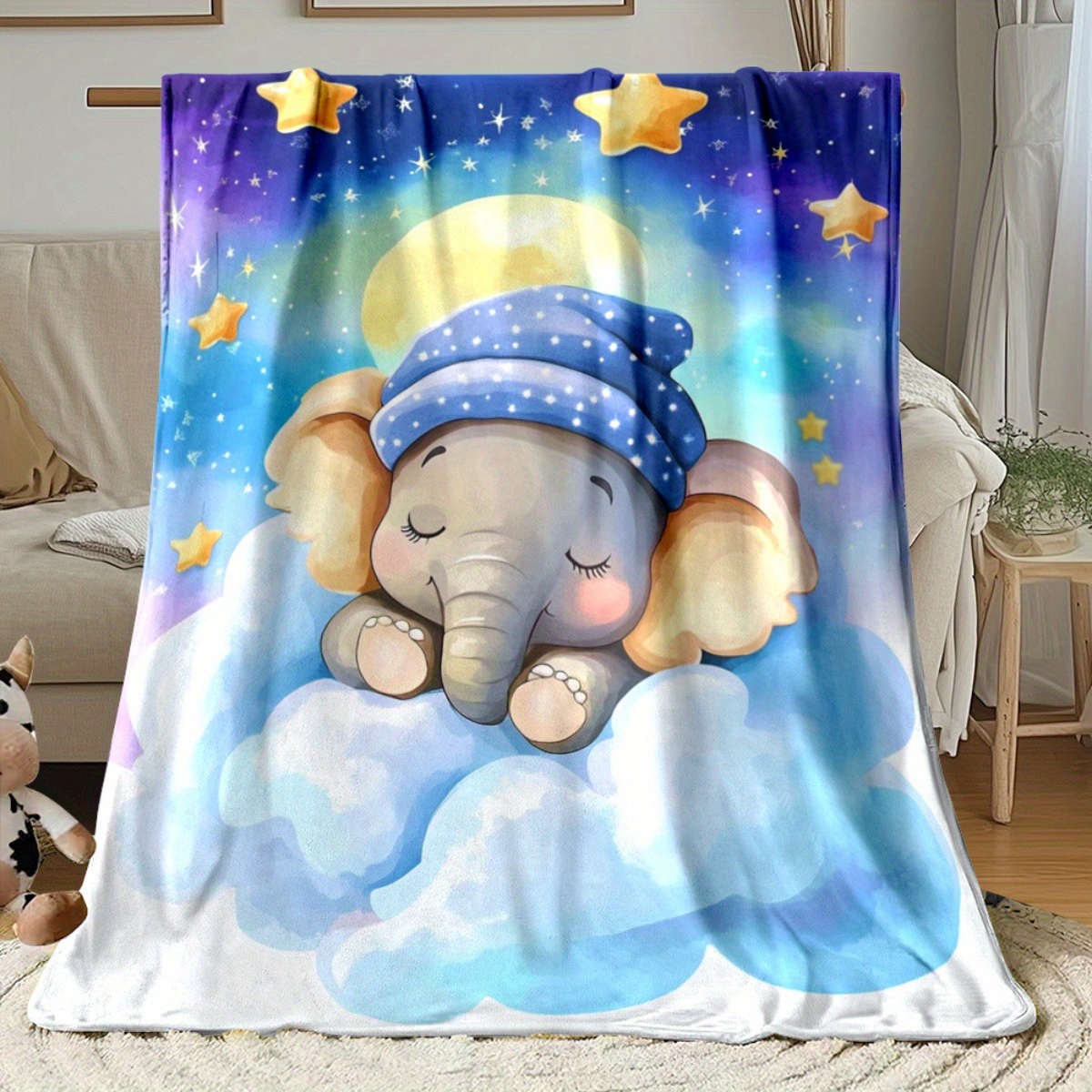 Schlafender Baby-Elefant, Wolk – Baby Nursery Elephant Theme Bewertung und Preis