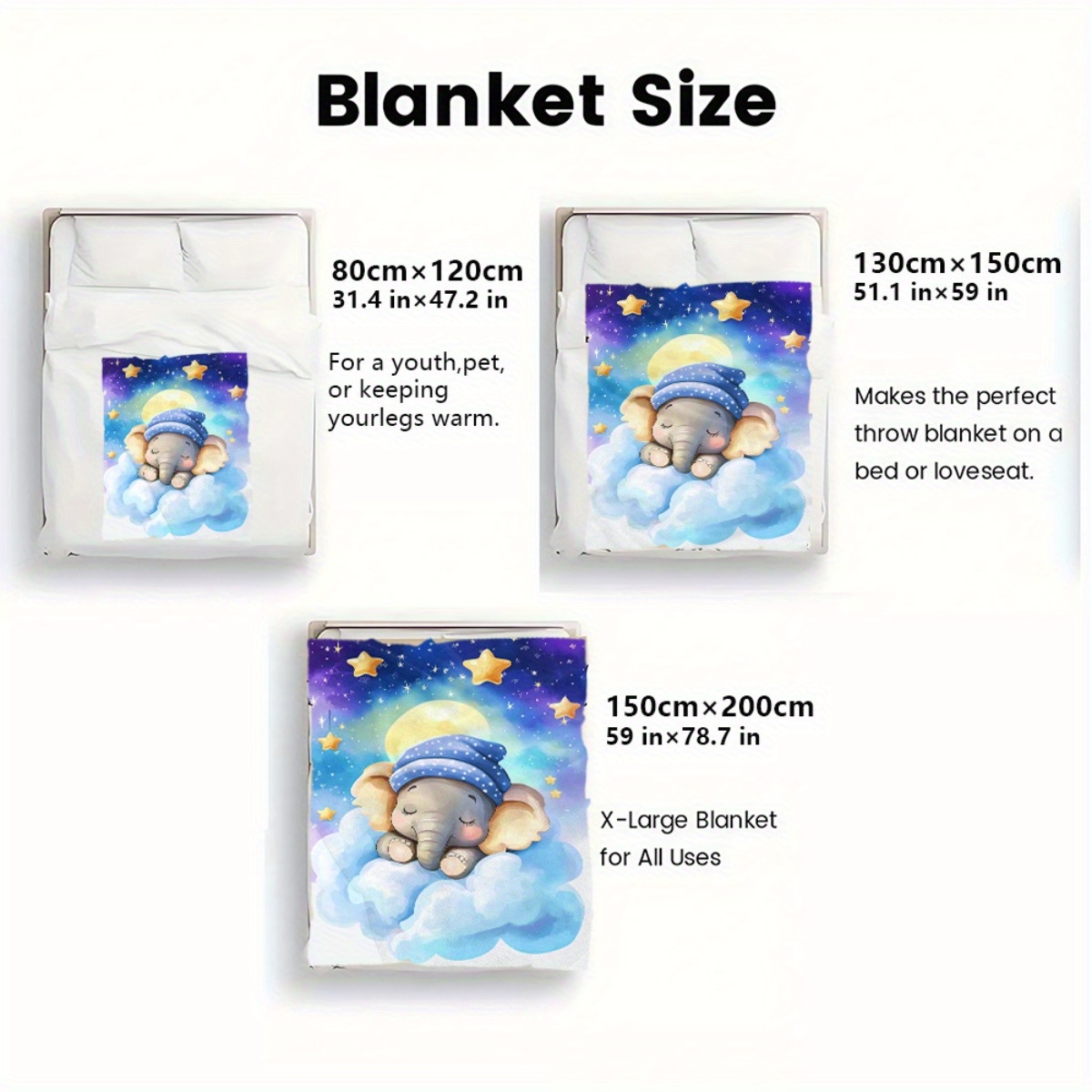 Schlafender Baby-Elefant, Wolk – Baby Nursery Elephant Theme Bewertung und Preis