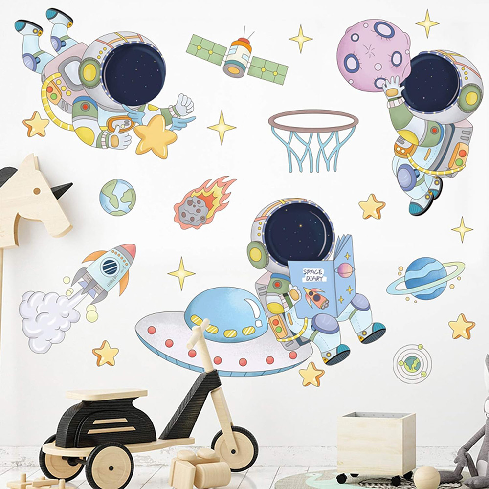Astronaut Planet Weltraum Wand – Baby Nursery Wall Decals Bewertung und Preis