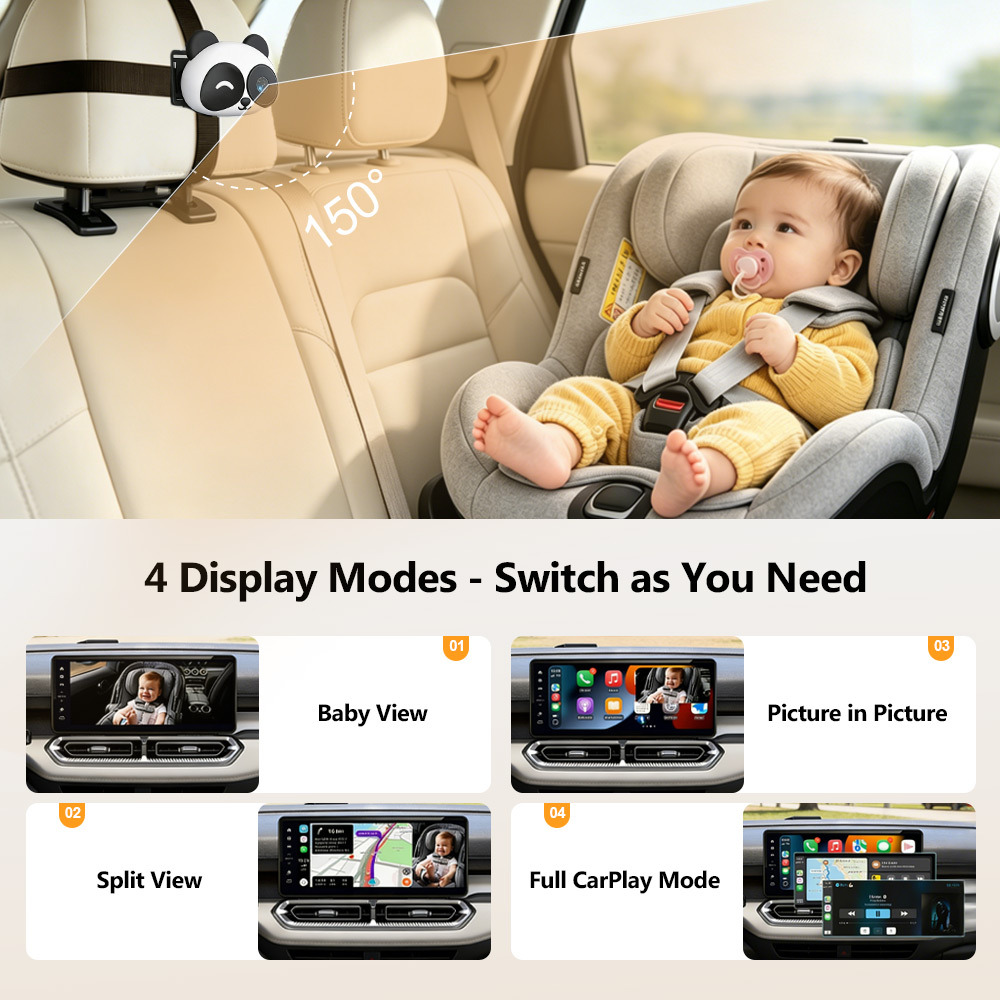 Cabin Care Kabelloser CarPlay- – Baby Monitor Split Screen Bewertung und Preis